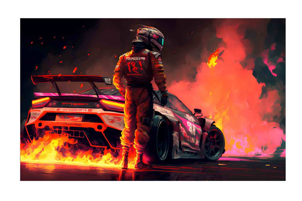 Tela Impermeable Estampada Carros D1 50cm x 70cm 0