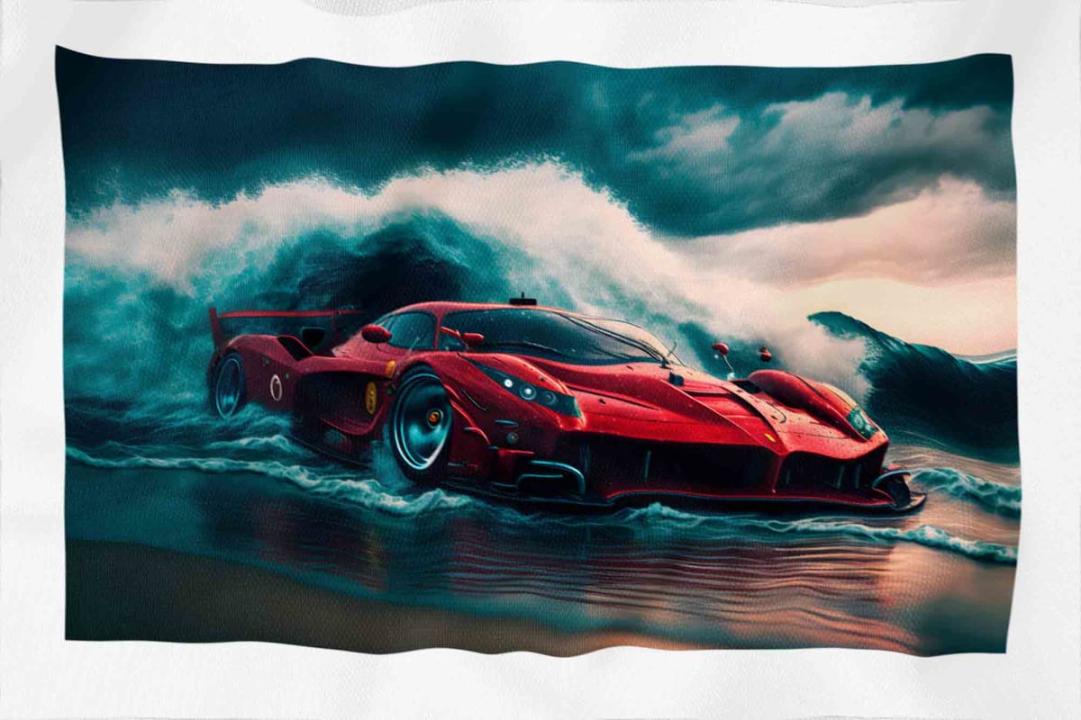 Tela Impermeable Estampada Carros D13 50cm x 70cm2