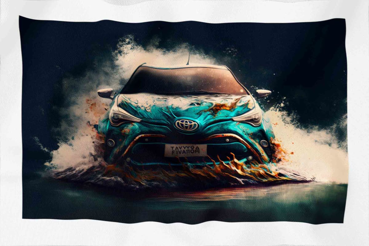 Tela Impermeable Estampada Carros D19 50cm x 70cm2