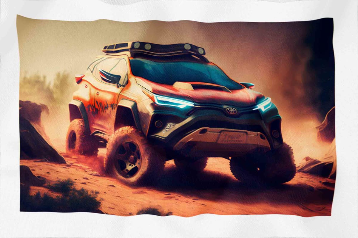Tela Impermeable Estampada Carros D7 50cm x 70cm2