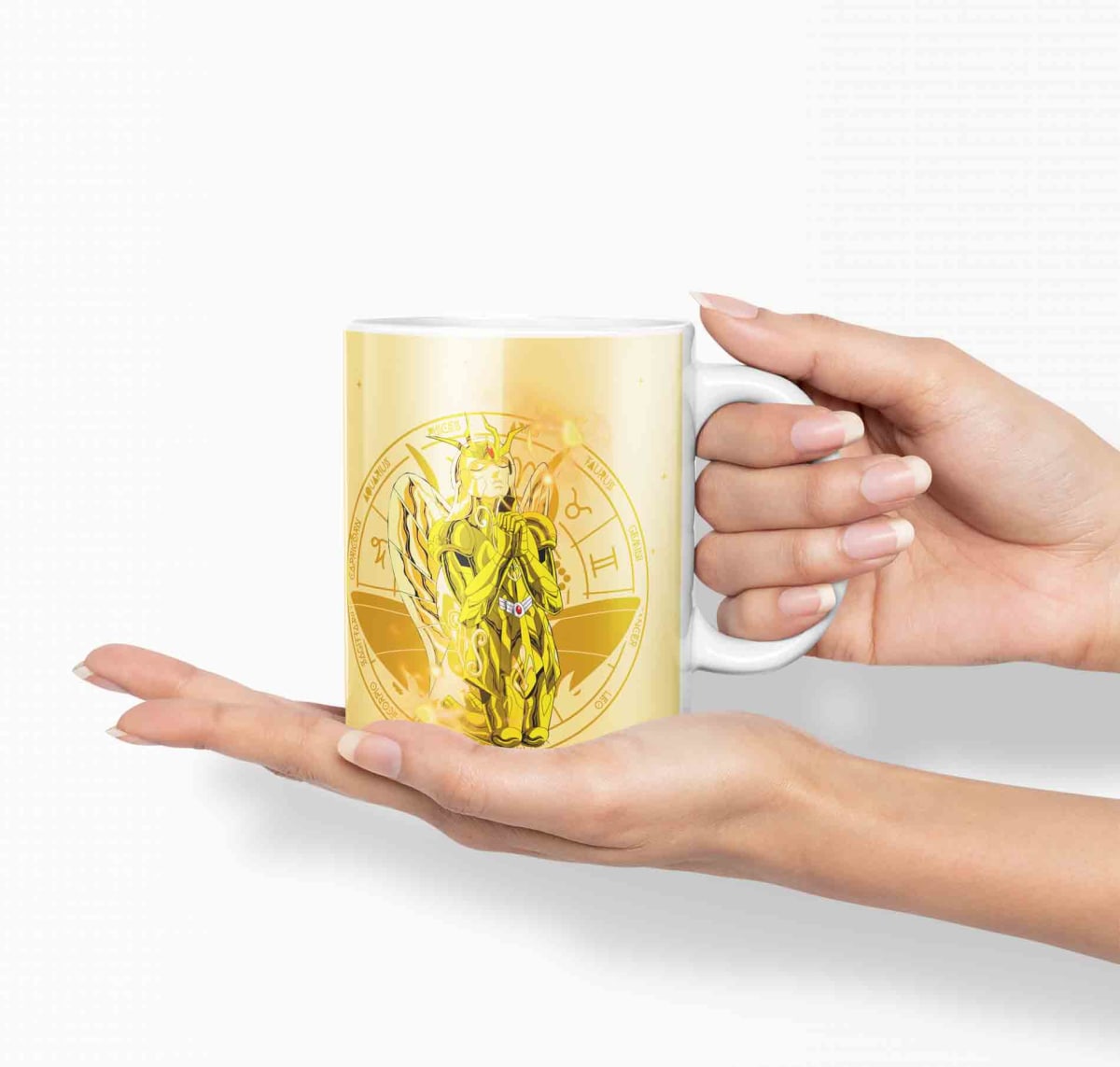 Taza Caballero Del Zodiaco - Virgo Dorado D28 (320ml)2