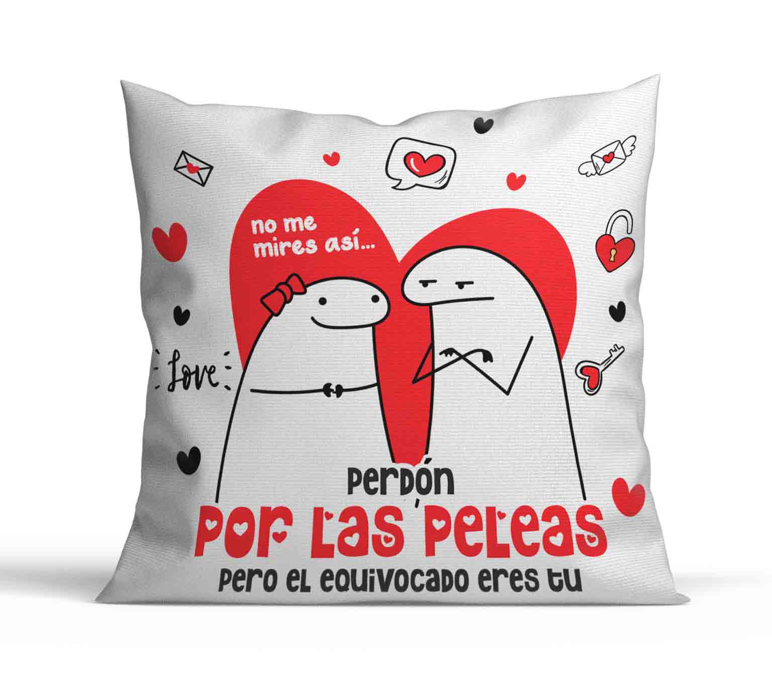 Cojín Flork Perdón por las peleas - San Valentin D8