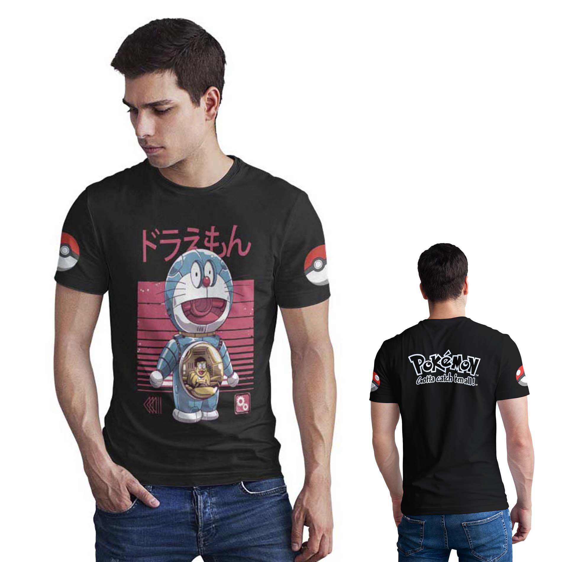 Polera Pokémon gotta catch em all D12