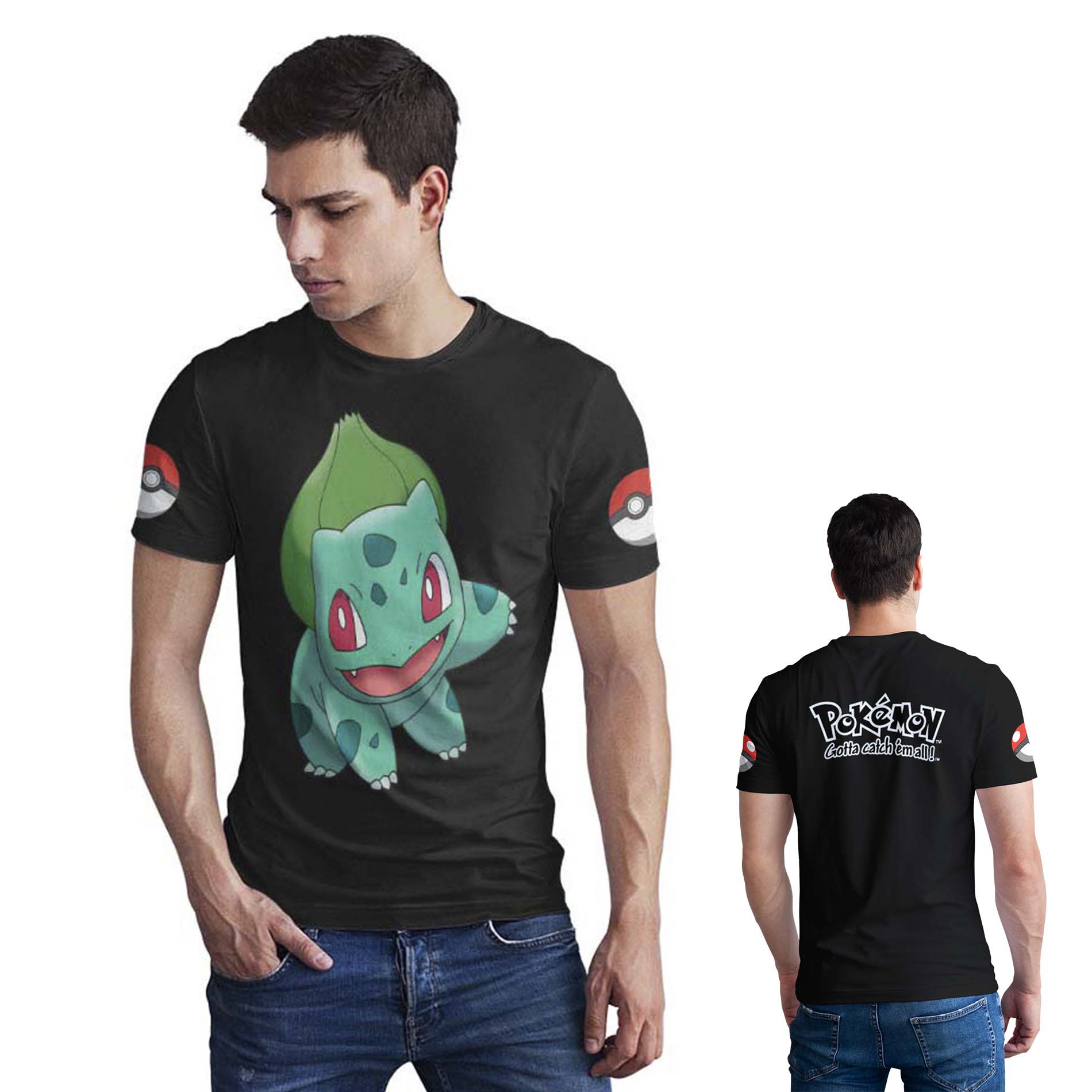 Polera Pokémon gotta catch em all D15