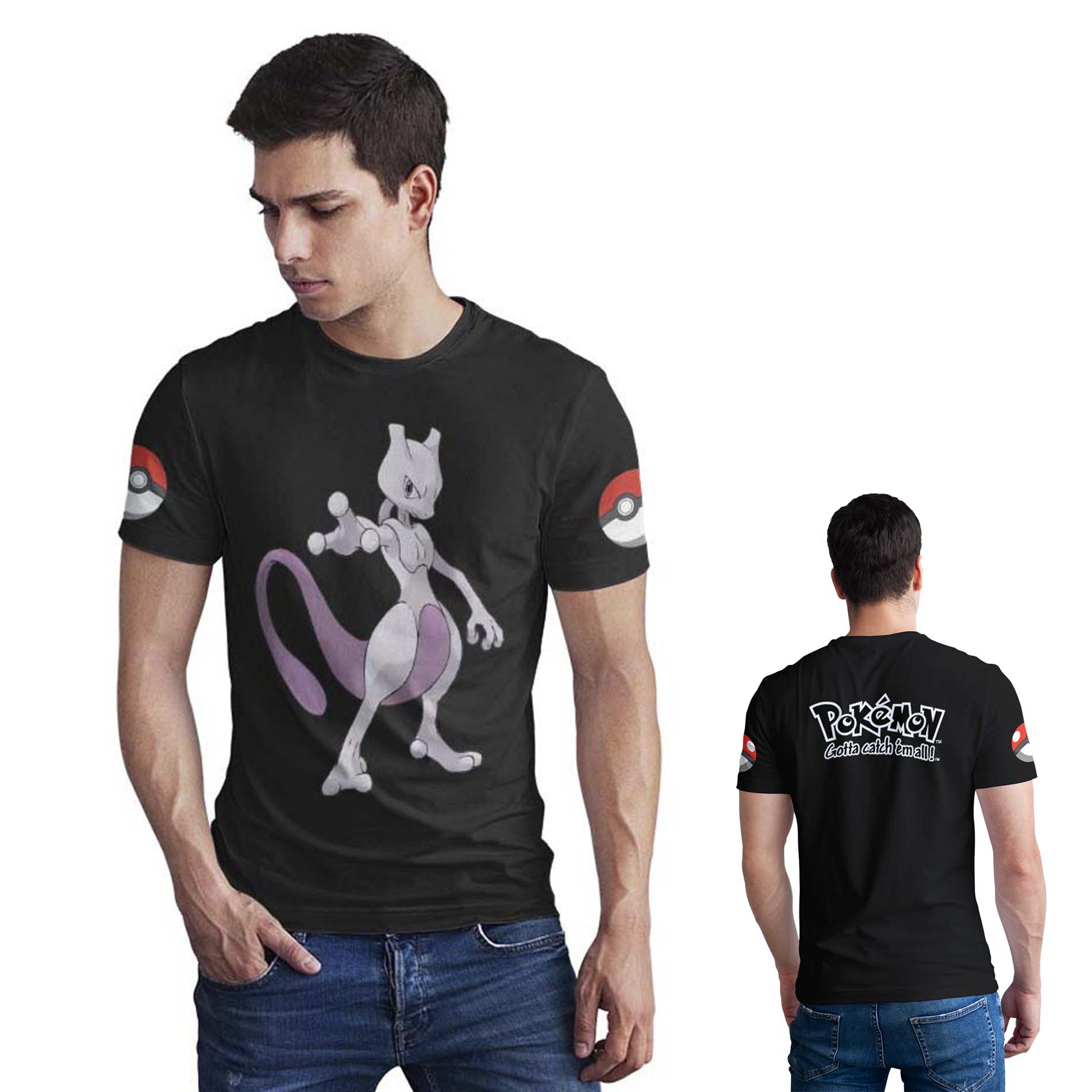 Polera Pokémon gotta catch em all D16