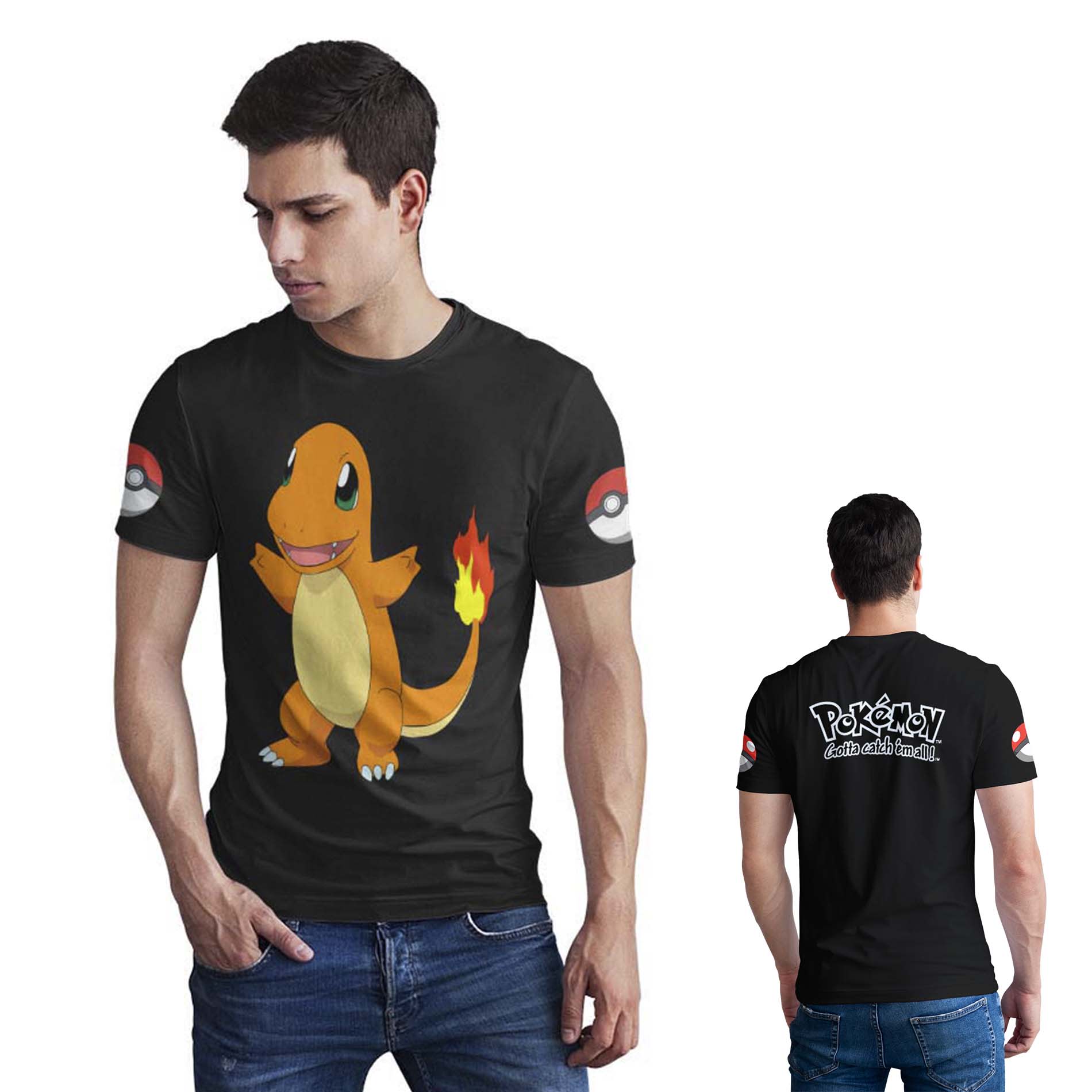 Polera Pokémon gotta catch em all D17