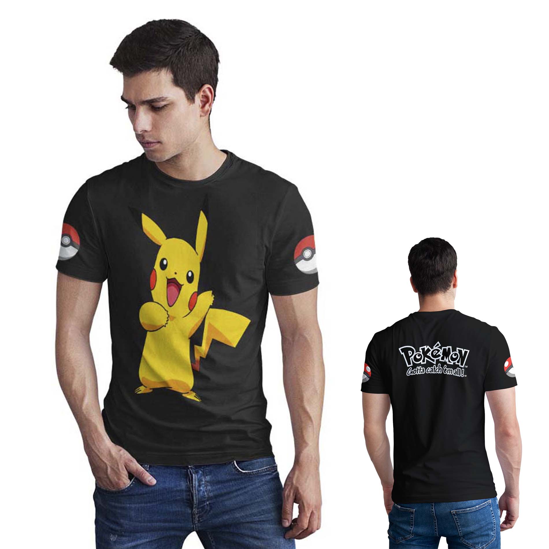 Polera Pokémon gotta catch em all D6