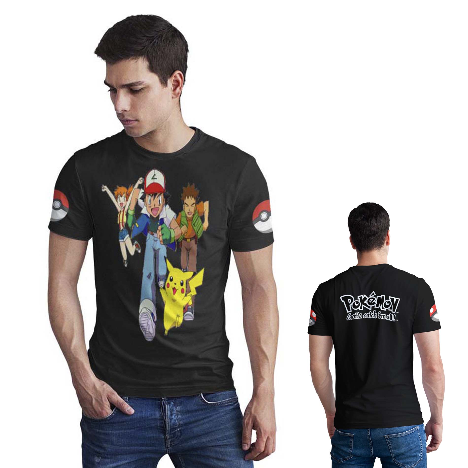 Polera Pokémon gotta catch em all D7