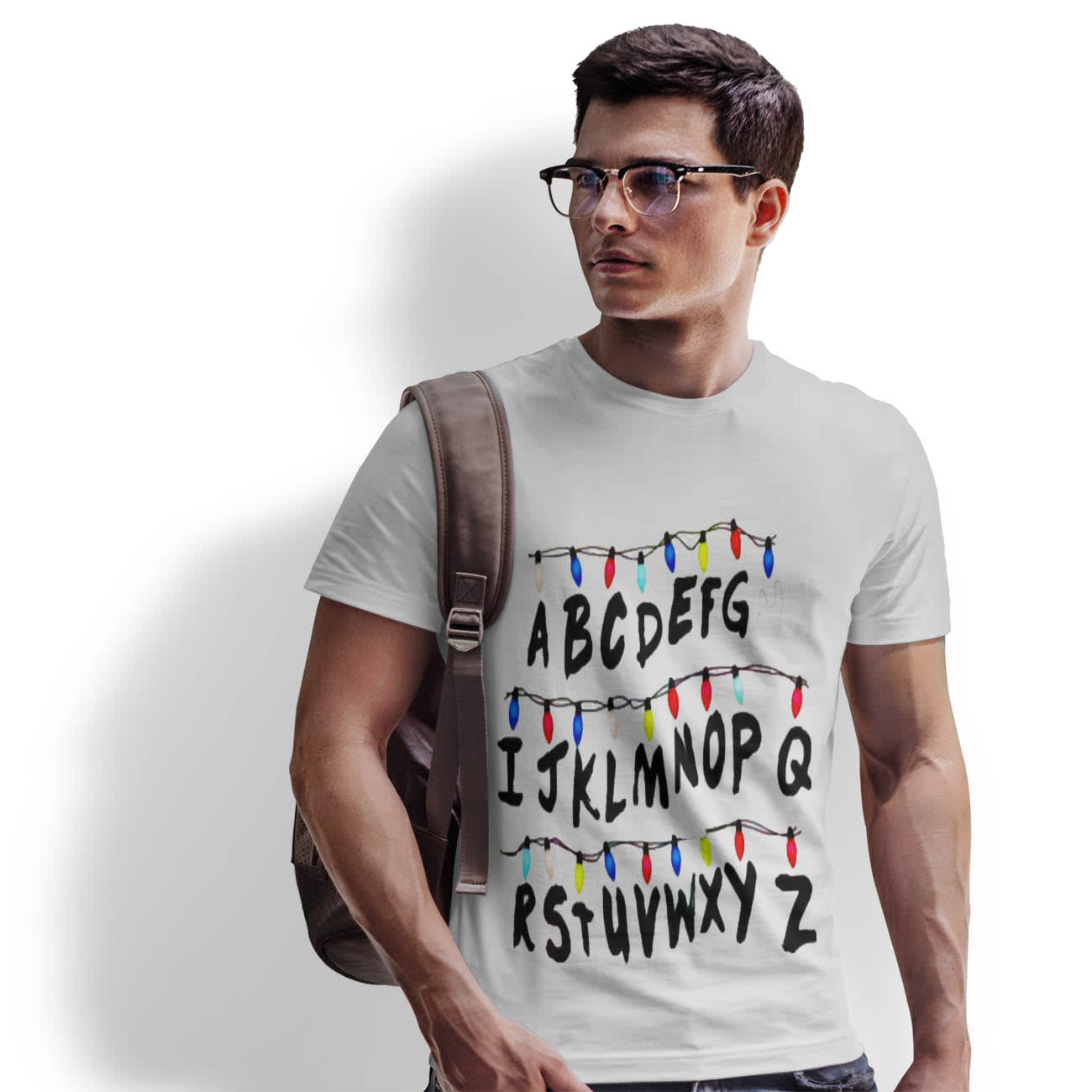 Polera Stranger Things, Abecedario Luces de Joyce D4