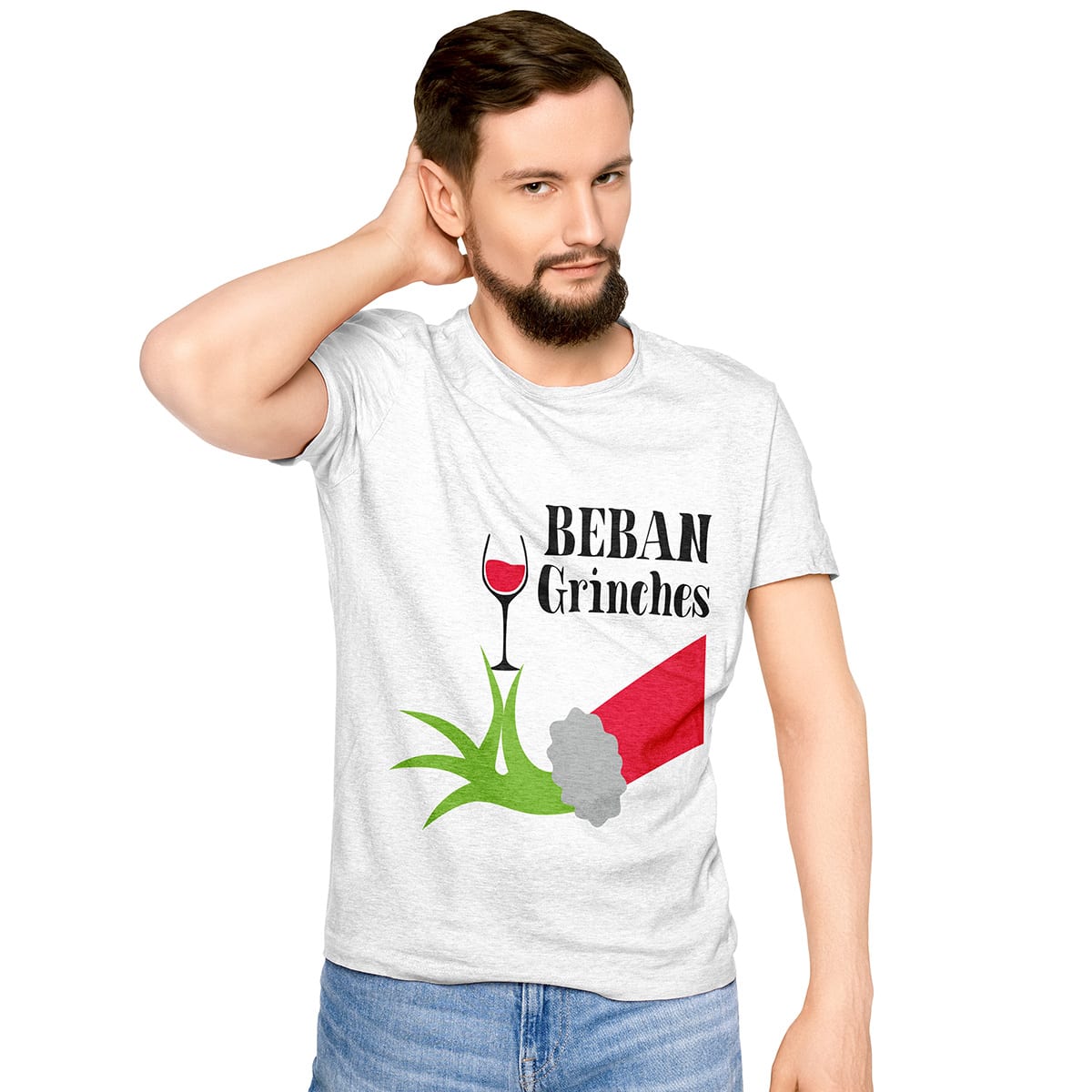 Polera Blanca Navideña D11