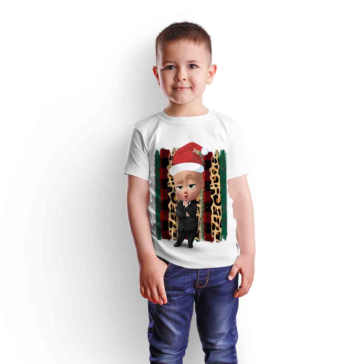 Polera Blanca Navideña 14