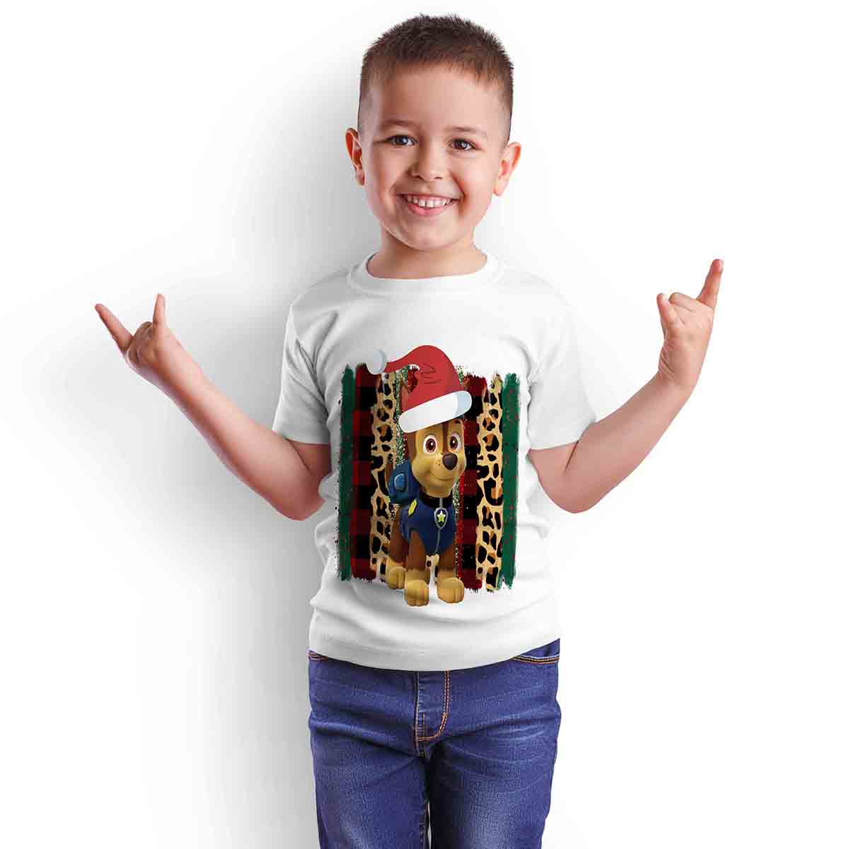 Polera Blanca Navideña 15