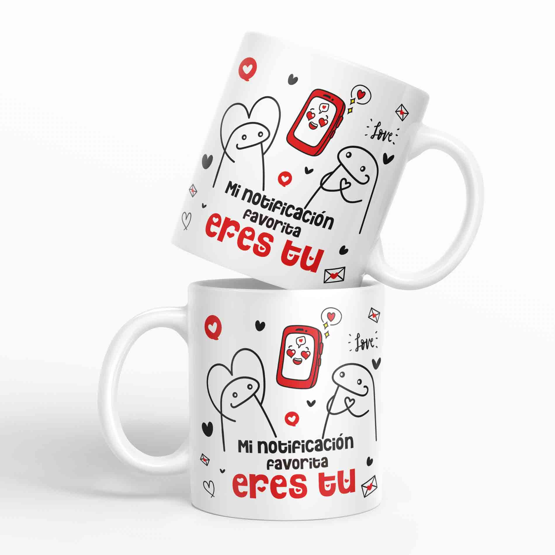 Taza Flork Mi notificacion favorita eres tu - San Valentin D3