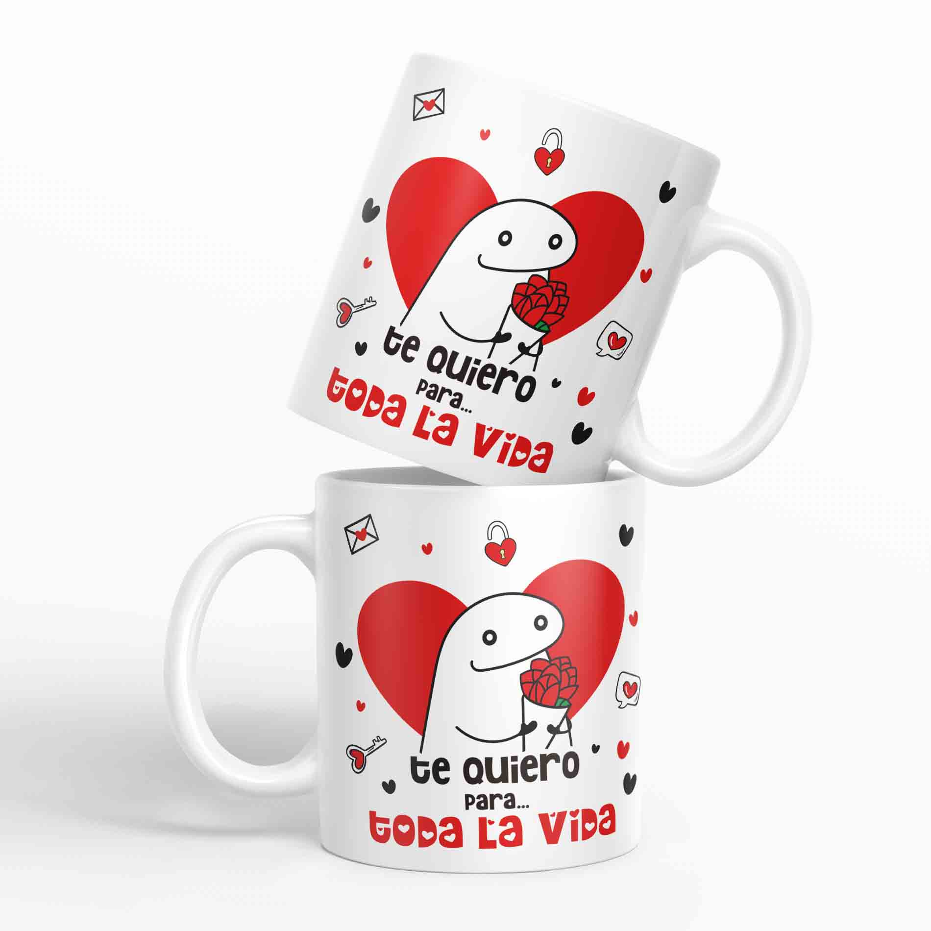Taza Flork Te quiero para toda la vida - San Valentin D2