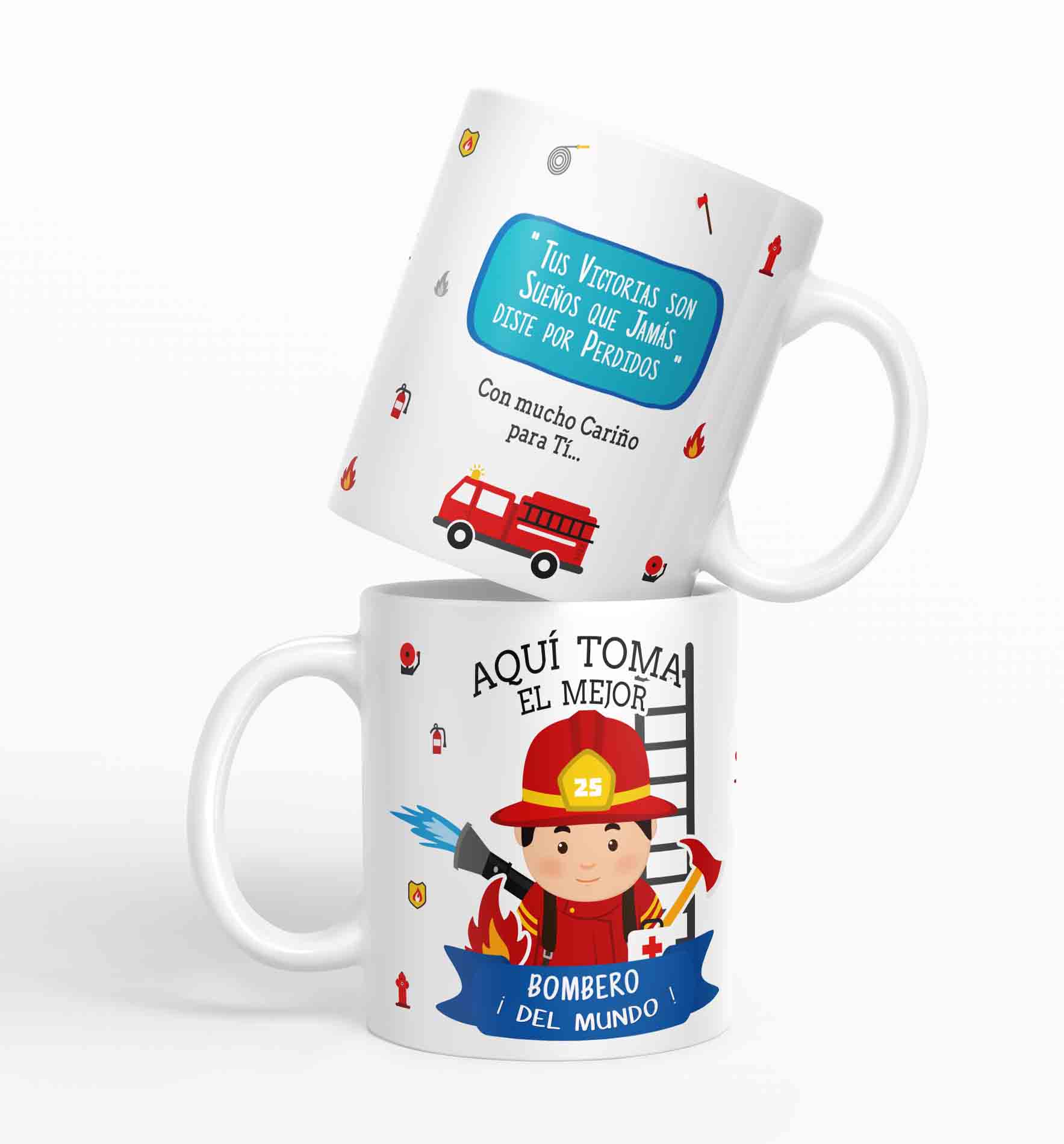 Taza aquí toma el mejor Bombero del mundo D2