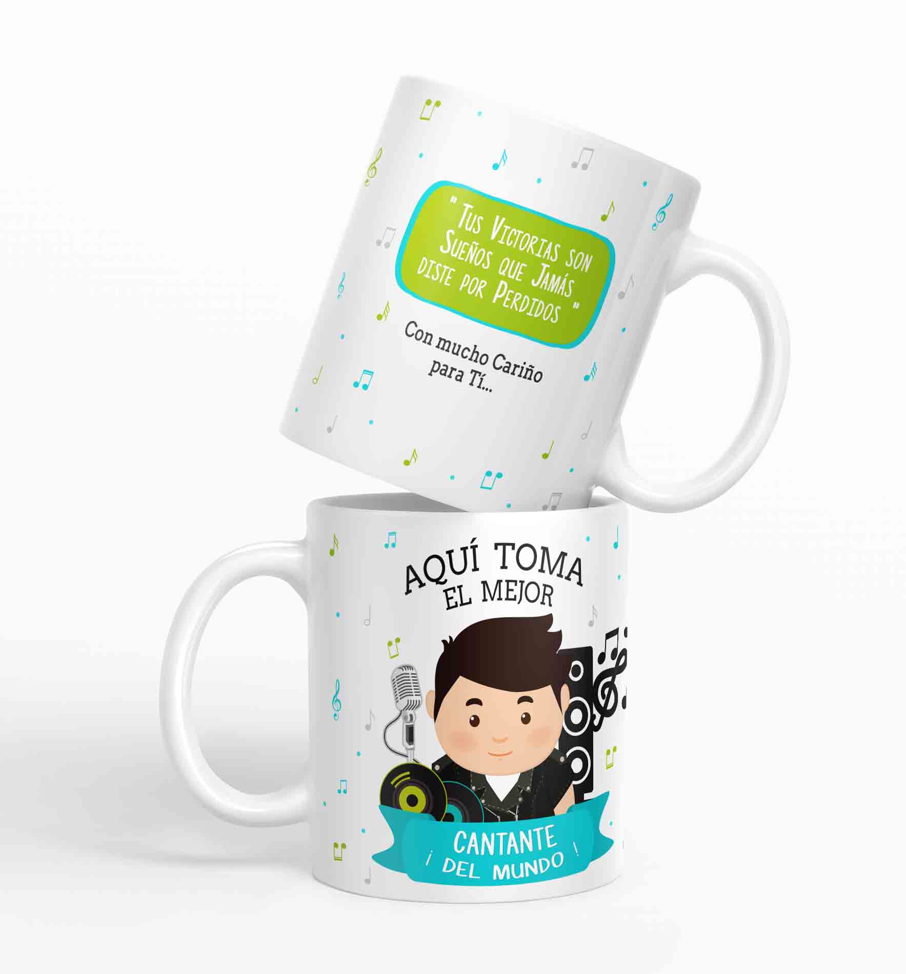 Taza aquí toma el mejor Cantante del mundo D21