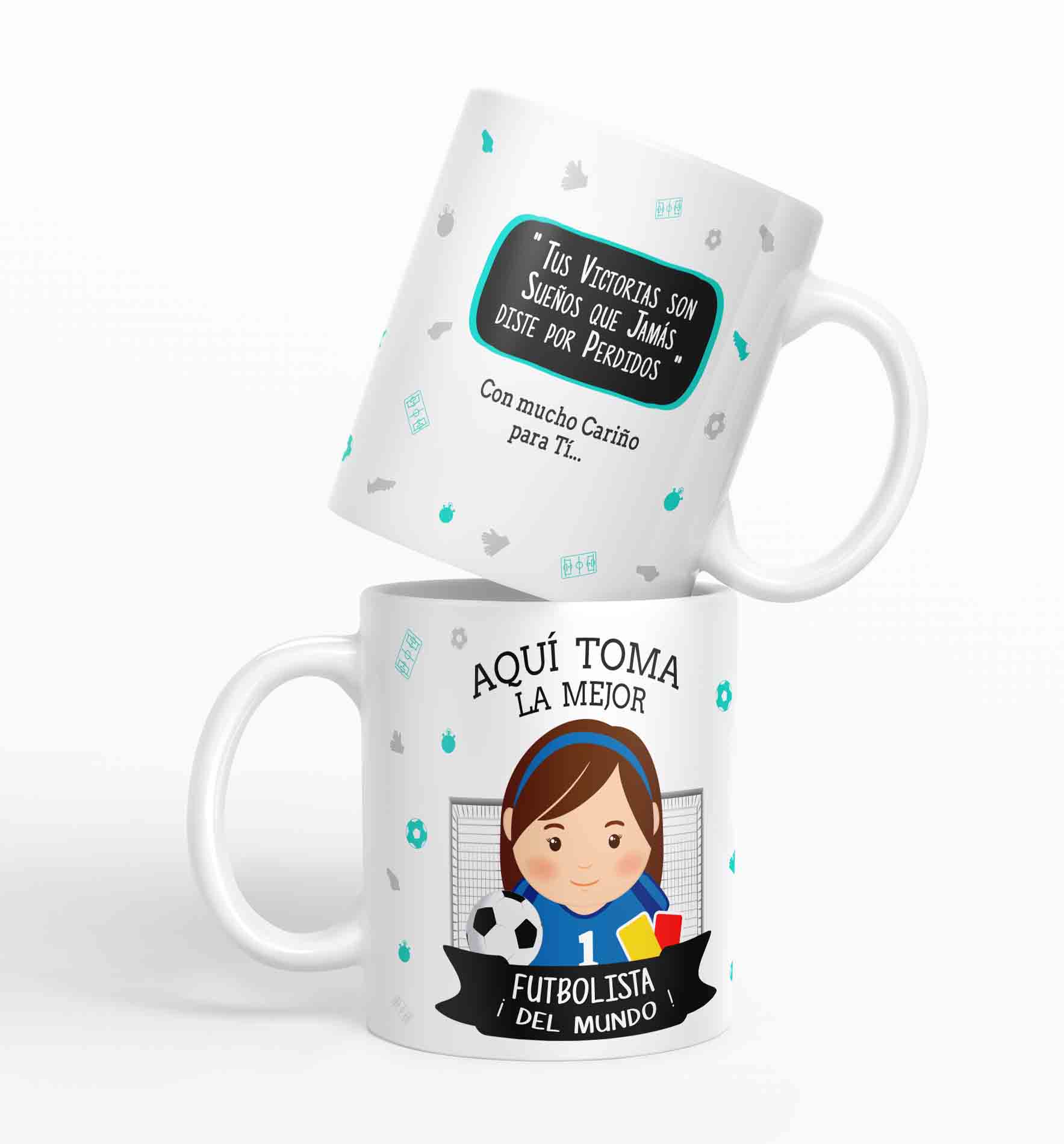 Taza aquí toma la mejor Futbolista del mundo D20