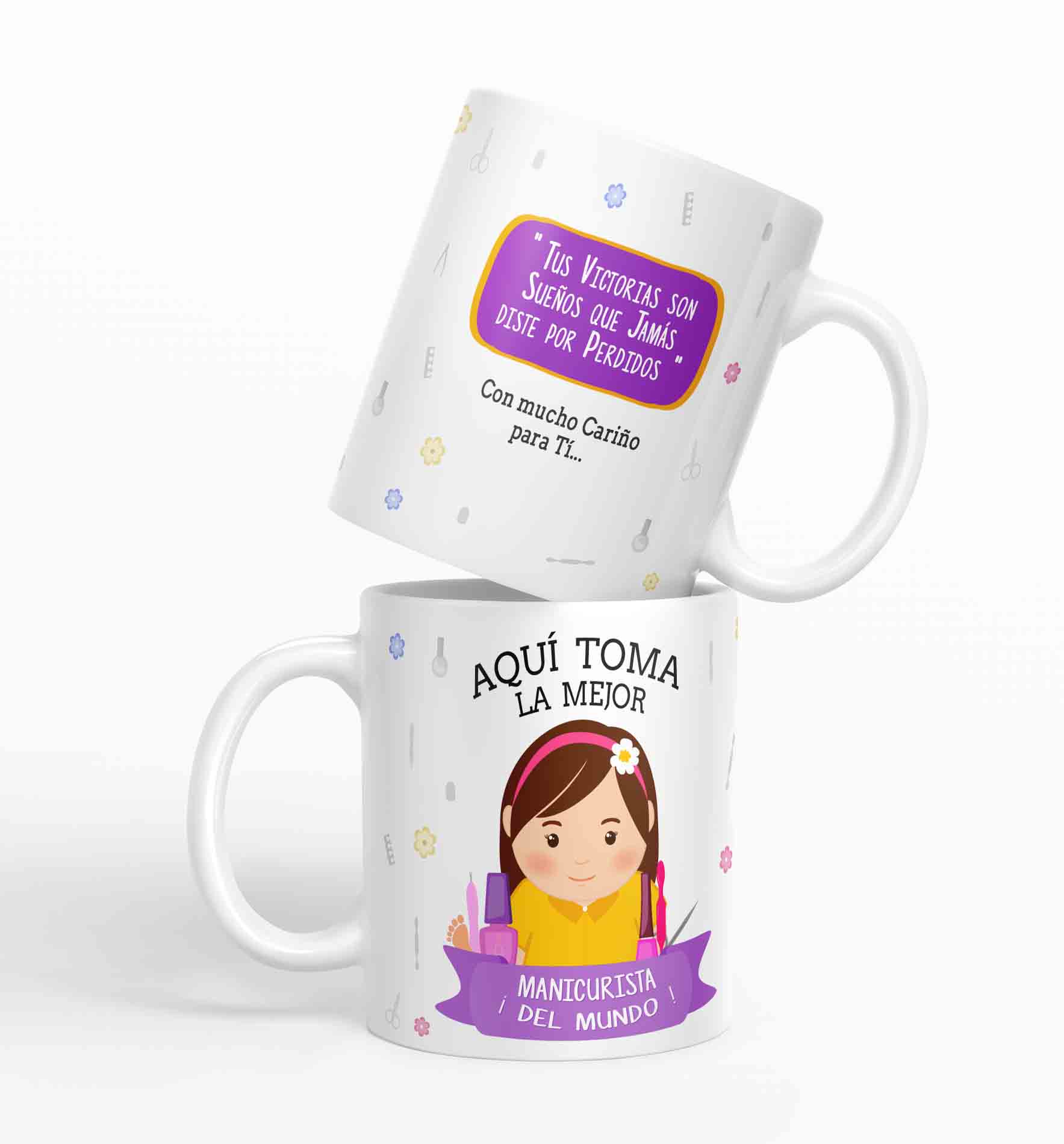 Taza aquí toma la mejor Manicurista del mundo D32