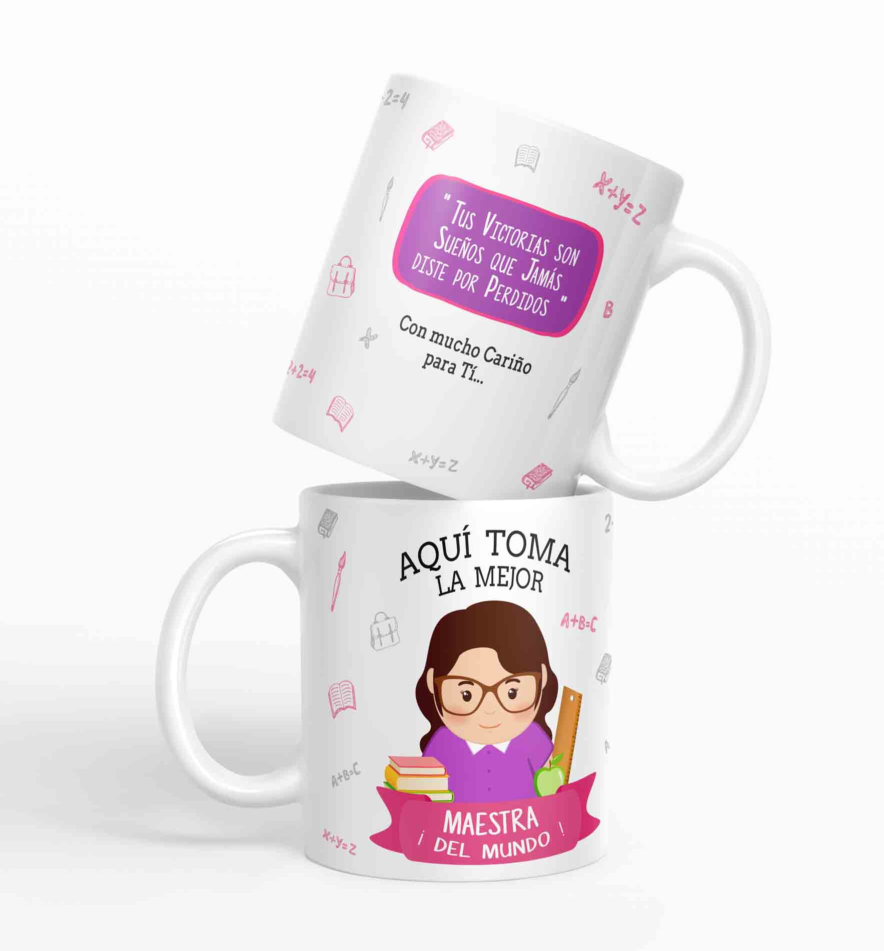 Taza aquí toma la mejor Maestra del mundo D8