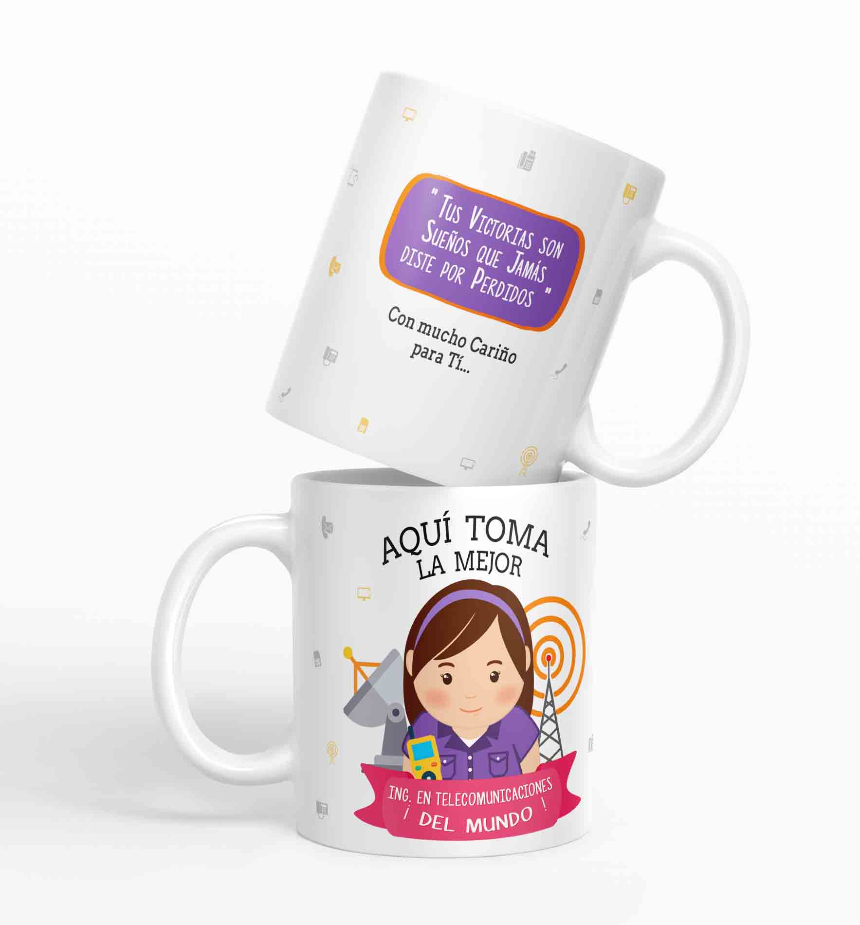 Taza aquí toma la mejor Ing. en Telecomunicaciones del mundo D43