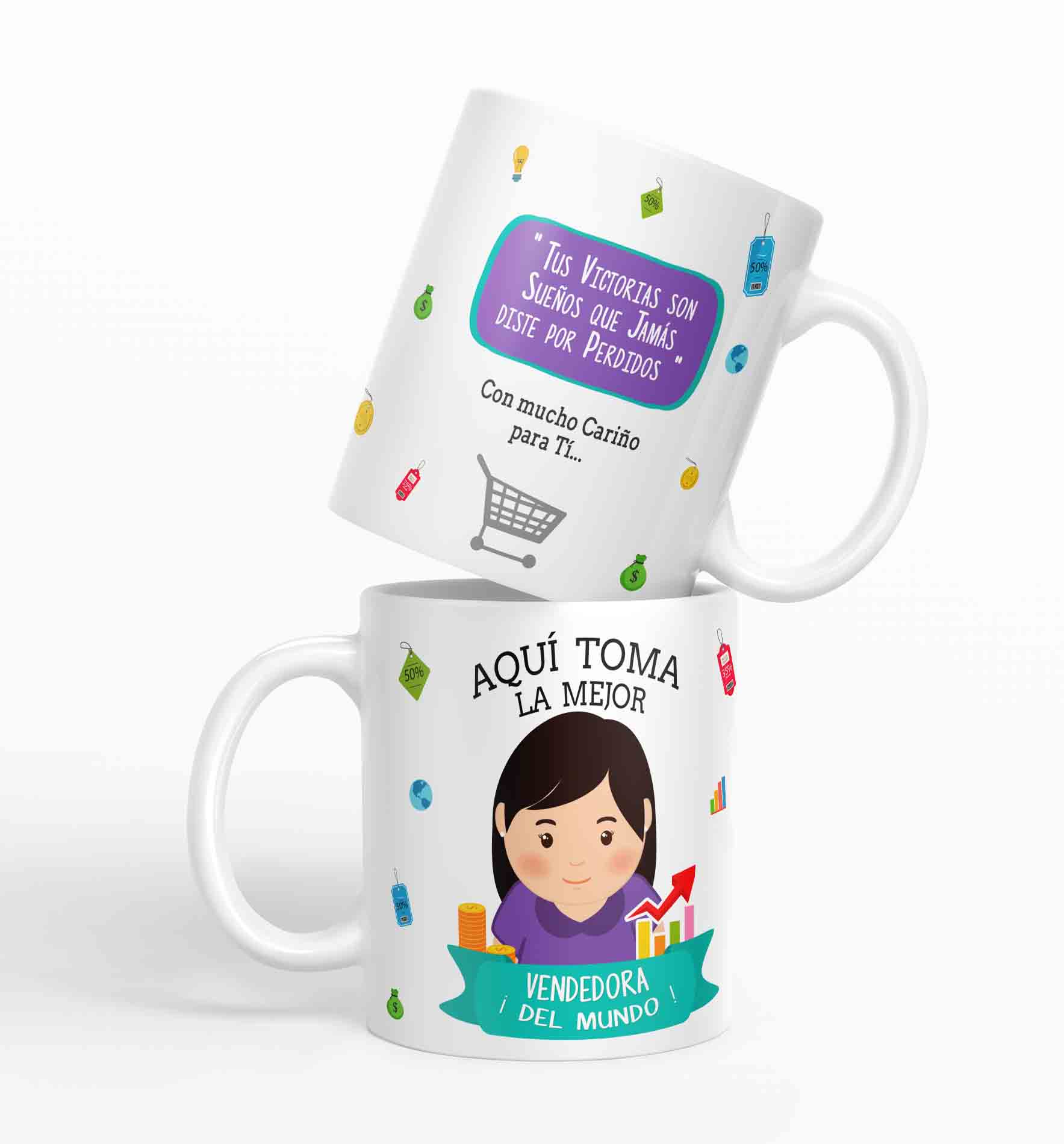 Taza aquí toma la mejor Vendedora del mundo D62