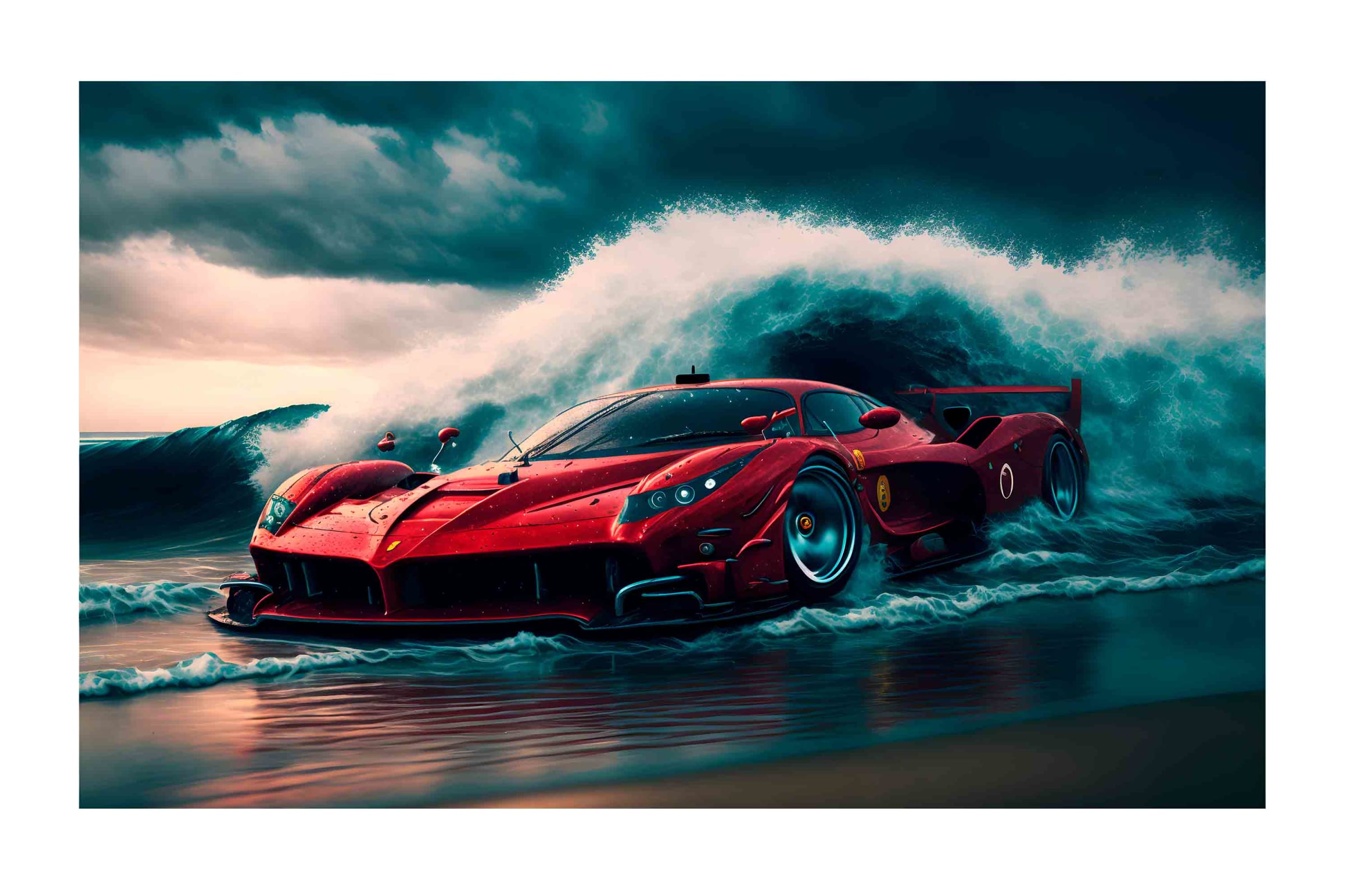 Tela Impermeable Estampada Carros D13 50cm x 70cm