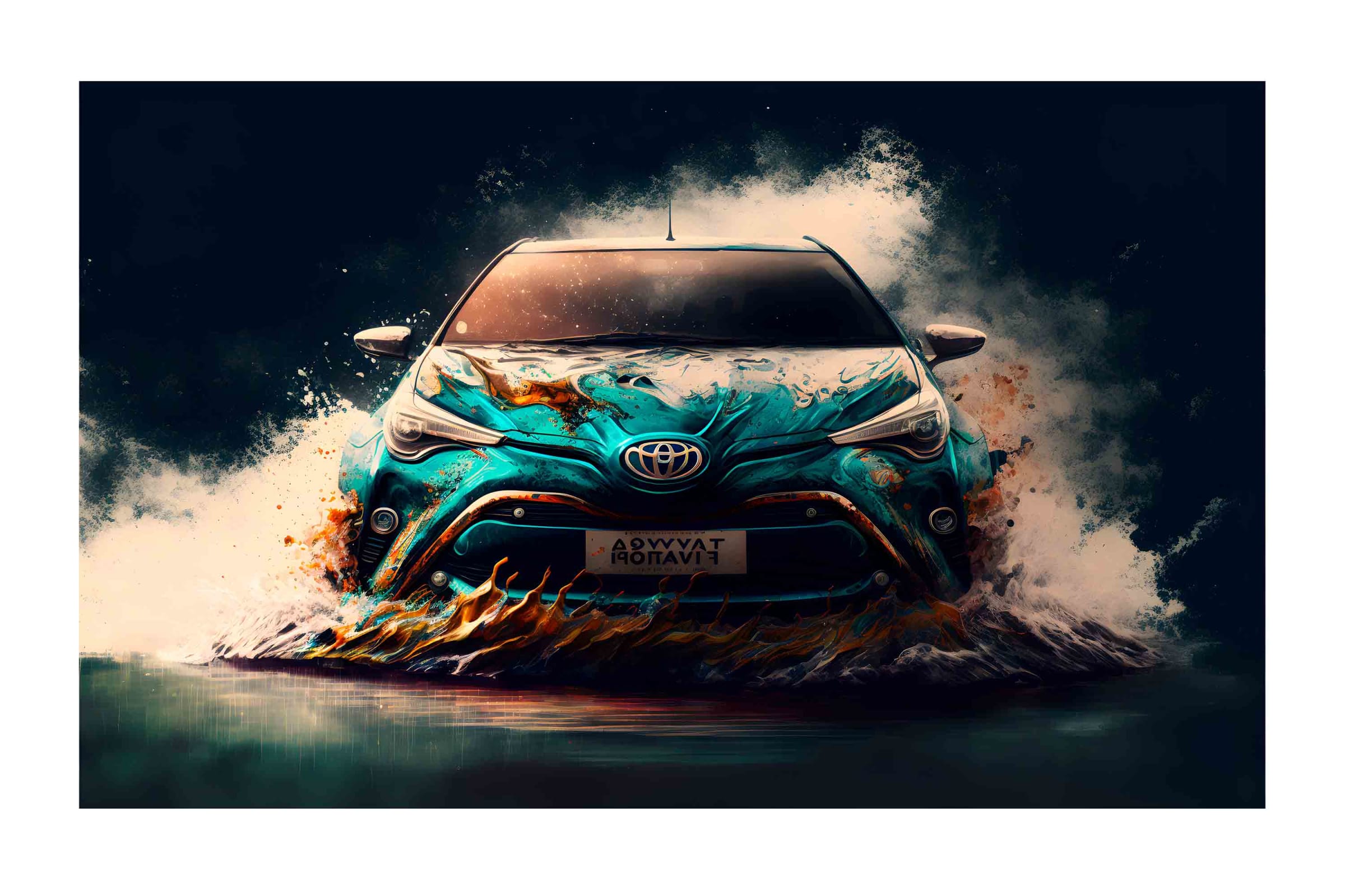 Tela Impermeable Estampada Carros D19 50cm x 70cm