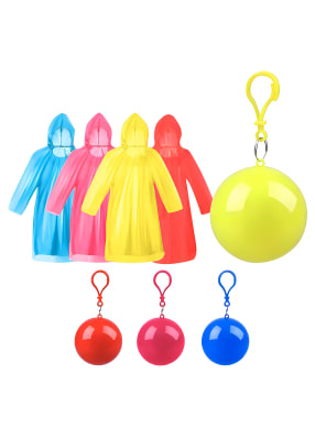 Impermeable lluvia llavero bolita4