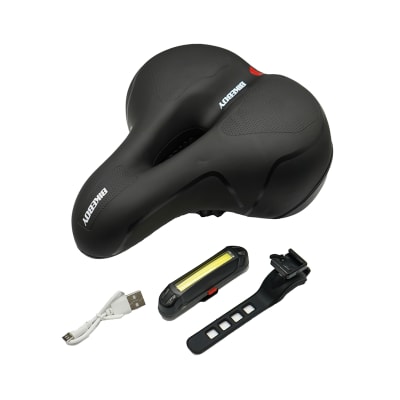 Sillin con luz de bicicleta y reflectante1