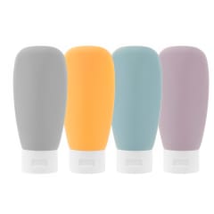 Set botellas de viaje silicona 60ml