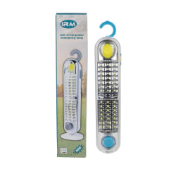 Luz led recargable y solar con gancho y base