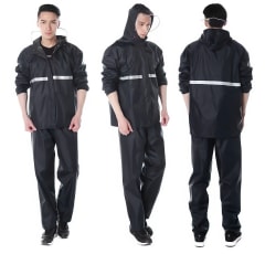 Traje Impermeable 2 Piezas Reflectante para Bicicleta y Moto