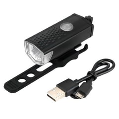 Luz Delantera LED Recargable USB para Bicicleta