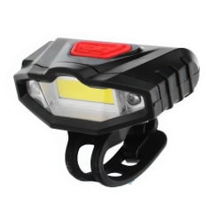 Luz LED Delantera para Bicicleta Blanca y Roja usb