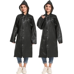 Poncho Impermeable Largo con Capucha