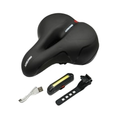 Sillin con luz de bicicleta y reflectante