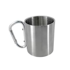 Vaso portatil con mosqueton