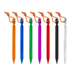 Pack 6 Estacas de Aluminio para Camping