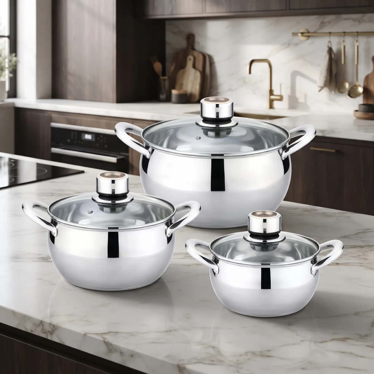 SET INOX ASAS PLATEADAS 6.3L - 3.8L - 2.0L1
