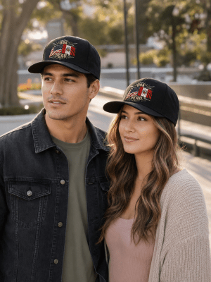 Gorra Alianza Estratégica USA-PERÚ Negra1