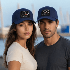 Gorra 100% Humano Azul