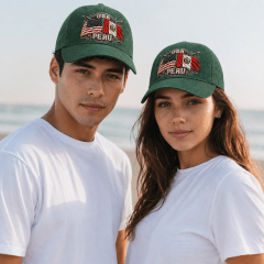 Gorra Alianza Estratégica USA-PERÚ Verde