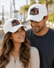 Gorra Alianza Estratégica USA-PERÚ Blanca