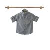 CAMISA CUADRILLE GRIS HOMBRE