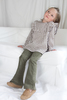 PANTALON FLARE COTELE VERDE