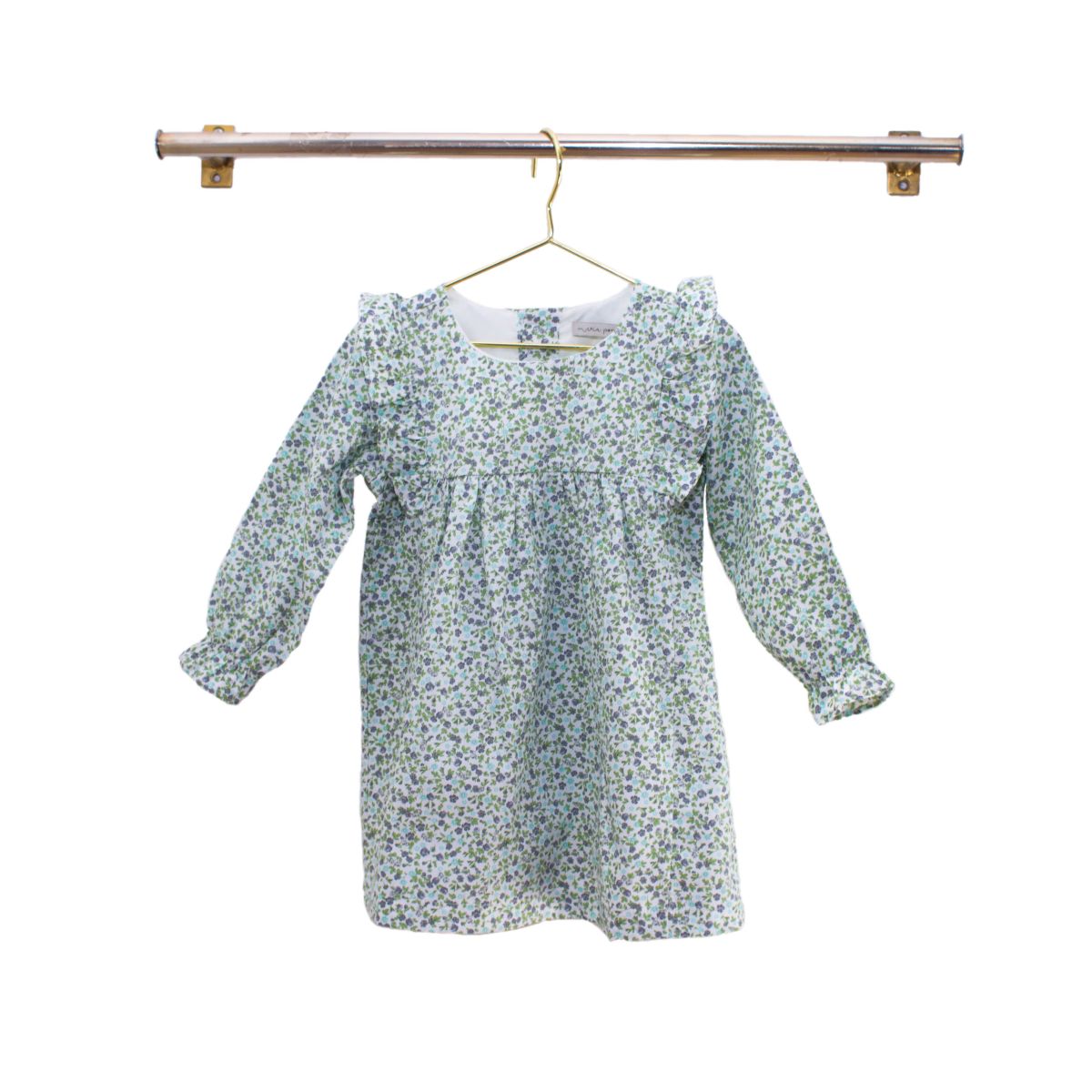 VESTIDO ANGEL FLOR VERDE