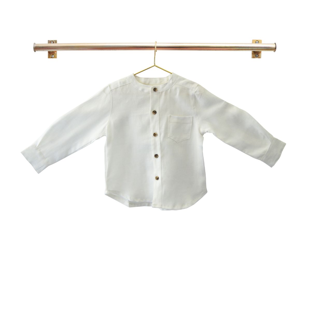 CAMISA MAGNOLIO CRUDO BOTON