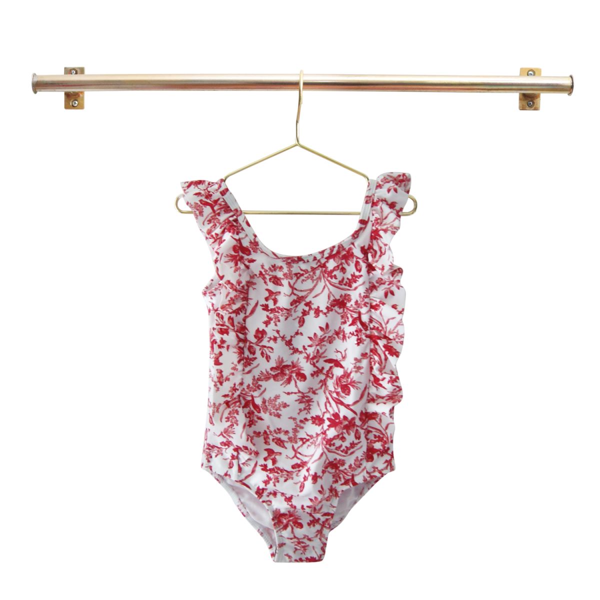 TRAJE DE BAÑO TOILE ROJO