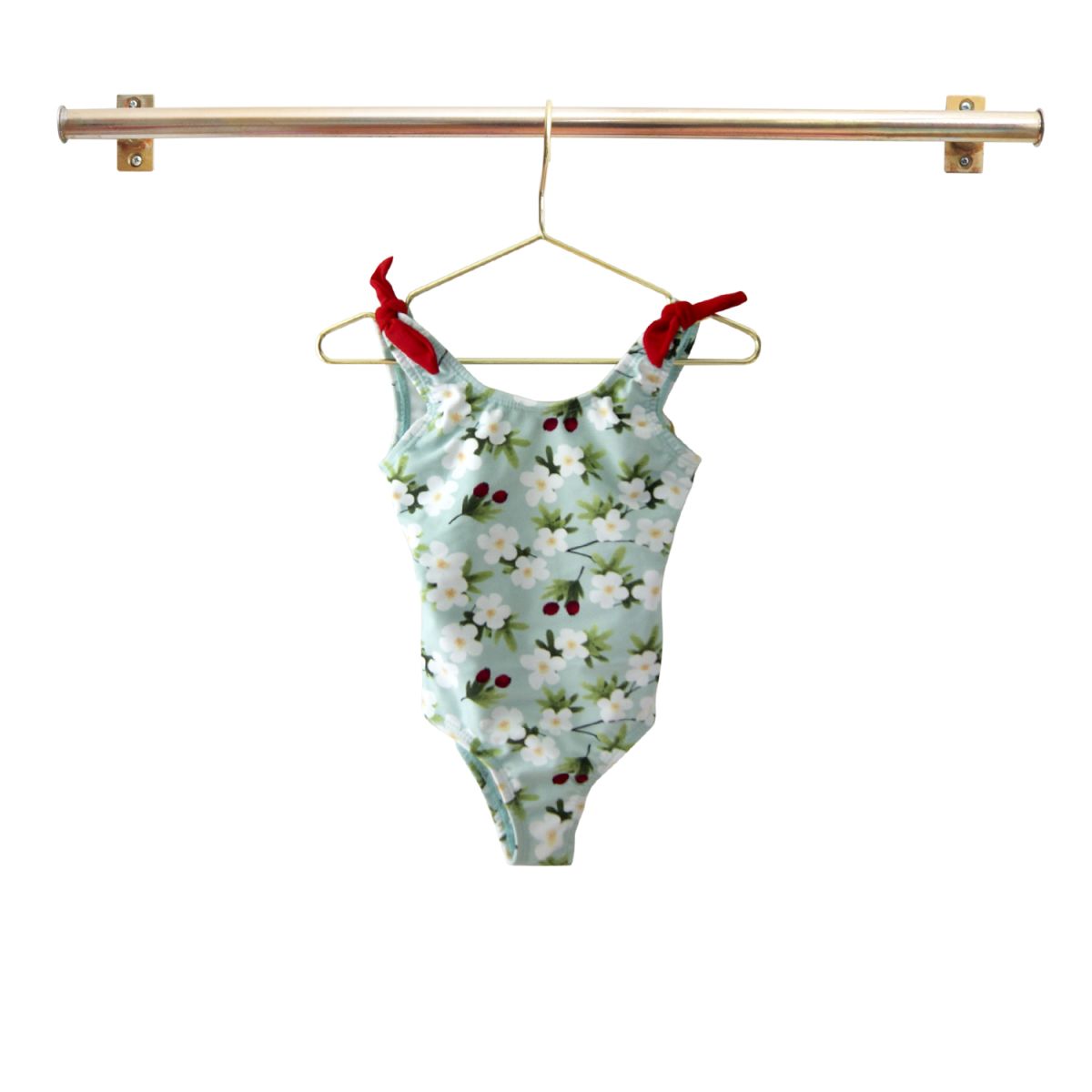 TRAJE DE BAÑO CINTA VERDE