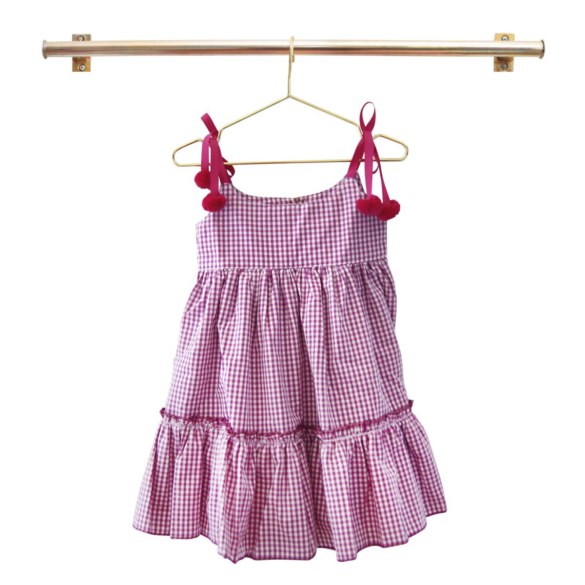 VESTIDO AKIABARA FUCSIA
